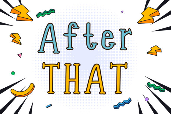 After That: A Handwritten Font for Editorial Design