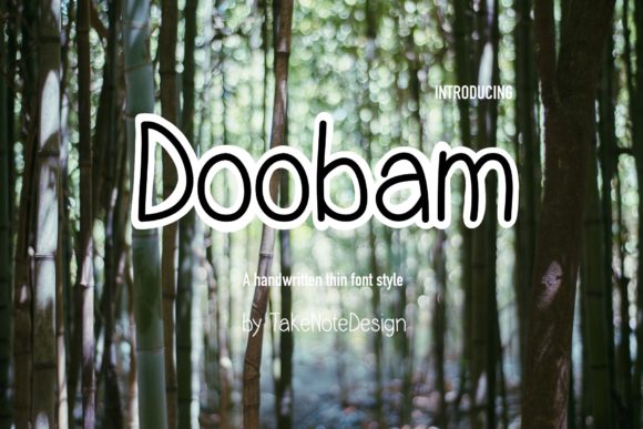 Doobam: A Handwritten Font for Modern Campaigns