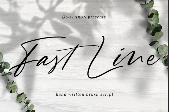 Fast Line: A Handwritten Font for Editorial Grace