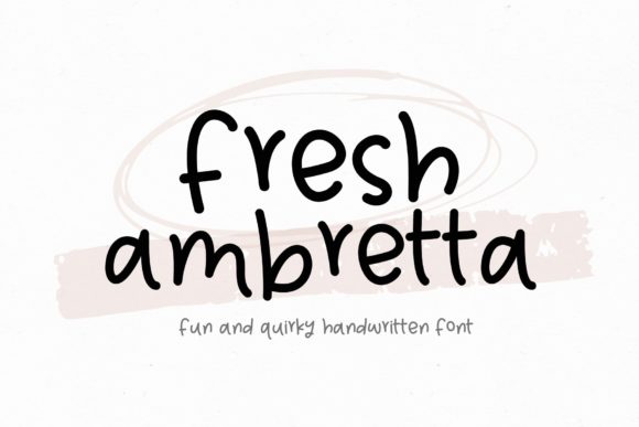 Fresh Ambretta: A Handwritten Font for Modern Web Design