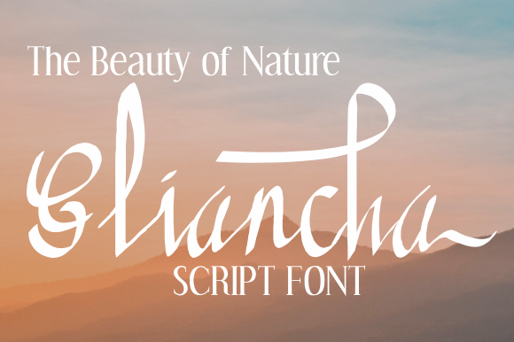 Gliancha: A Handwritten Font for Digital Branding