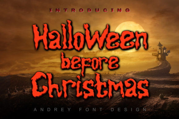 Halloween Before Christmas Font for Branding