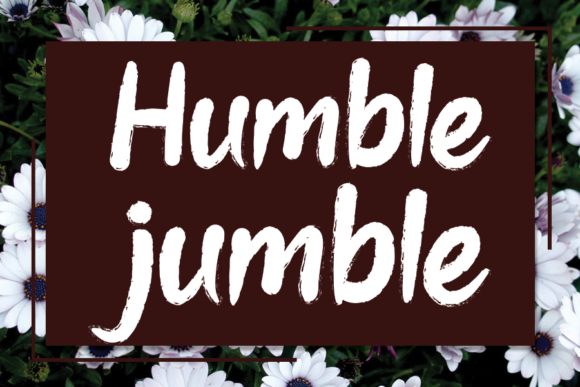 Humble Jumble: A Handwritten Font for Editorial Design