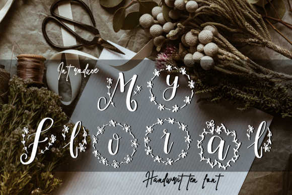 My Floral: A Handwritten Font for Editorial Design