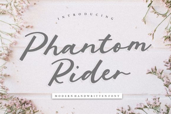 Phantom Rider: A Handwritten Font for Crafters