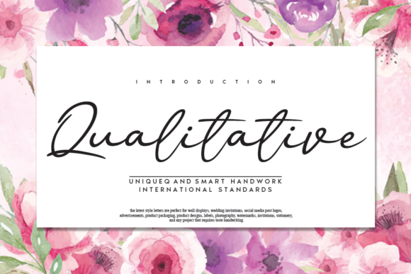 Qualitative: A Handwritten Typeface for Editorial Grace