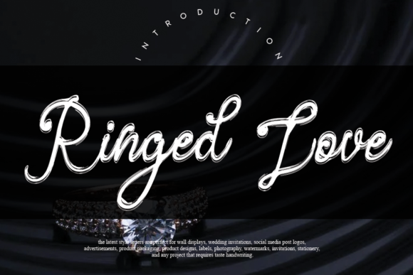 Ringed Love: A Modern Script Font for Campaigns