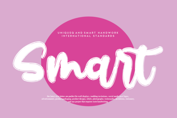 Smart: A Handwritten Font for Authentic Branding