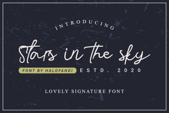 Stars in the Sky: A Handwritten Font for Modern Branding