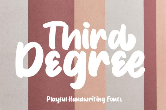 Third Degree Font: Elegant Script for Branding